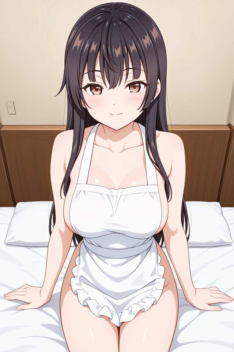 (1girl:1.3), Masterpiece, Best quality, amazing beauty, 4K, absurdres, finely detail, super detailed eye, perfect anatomy, official art, cinematic lighting, BREAK, kitchen, silky medium long hair, black hair, embarrassed, BREAK , big breasts, white skin, Are standing, BREAK , (pajamas:1.2), BREAK,()