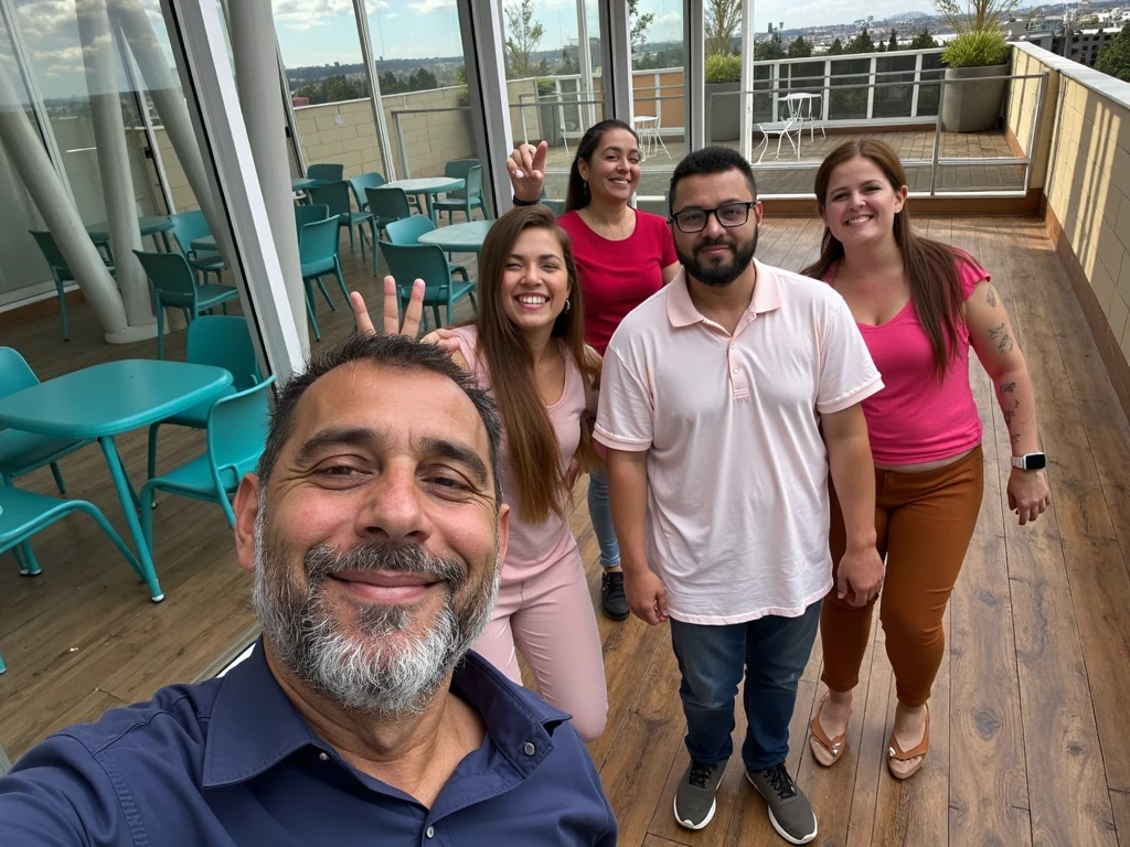there are a group of people posing for a picture on a computer screen, very very low quality picture, photo taken in 2 0 2 0, photoshopped, by Nándor Katona, low quality photograph, taken in the early 2020s, profile image, photograph taken in 2 0 2 0, digital image, low quality photo, not blurry