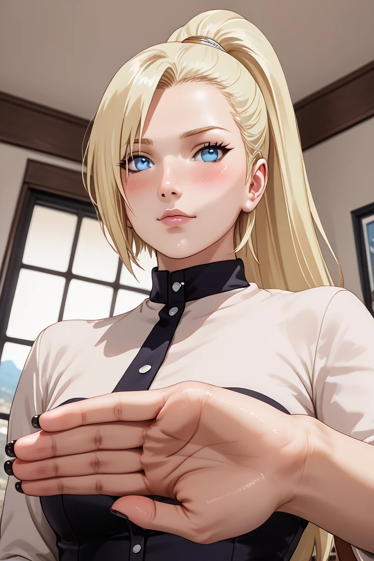 masterpiece, ,(solo:1.1), perfect face, (bright lighting:1.2),beautiful detailed eyes, extremely detailed face, perfect lighting,masterpiece, best quality, ((mature female)), ((large breasts)), 30yo female, 1girl, penis, hetero, 1boy, fellatio, oral, solo focus, pov, red lips, short blonde, provocative, tease, lips, lipstick, red lips, red lipstick