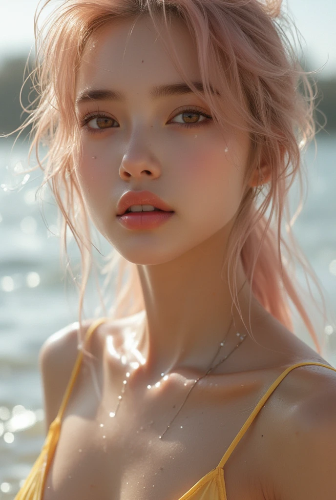 gorgeous ginger young girl, windy, blonde hair, nude boobs, sexy, erotic, freckles, rimlight, freckly skin, dust, sunrays, fireflies, hazy, dreamy, sweaty, bathing in light, sweat, backlighting, romantic mood, dusty highway, flowers in wind, fog, haze, sweaty, dripping, hot girl, humid, wet hair, beautiful face, sunlit, covered in flowers and petals, godrays, cozy, wet skin, morning dew, backlighting, hazy, golden hour, morning light, erotic mood, alone, countryside, masterpiece, best quality, ultra-detailed, solo, smoke, shadows, contrast, close-up, cinematic light, side lighting, ultra high resolution, best shadow, RAW, 4k, sexy