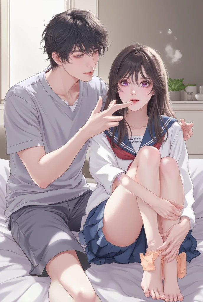 college student couple,shut your mouth, Stationary face
