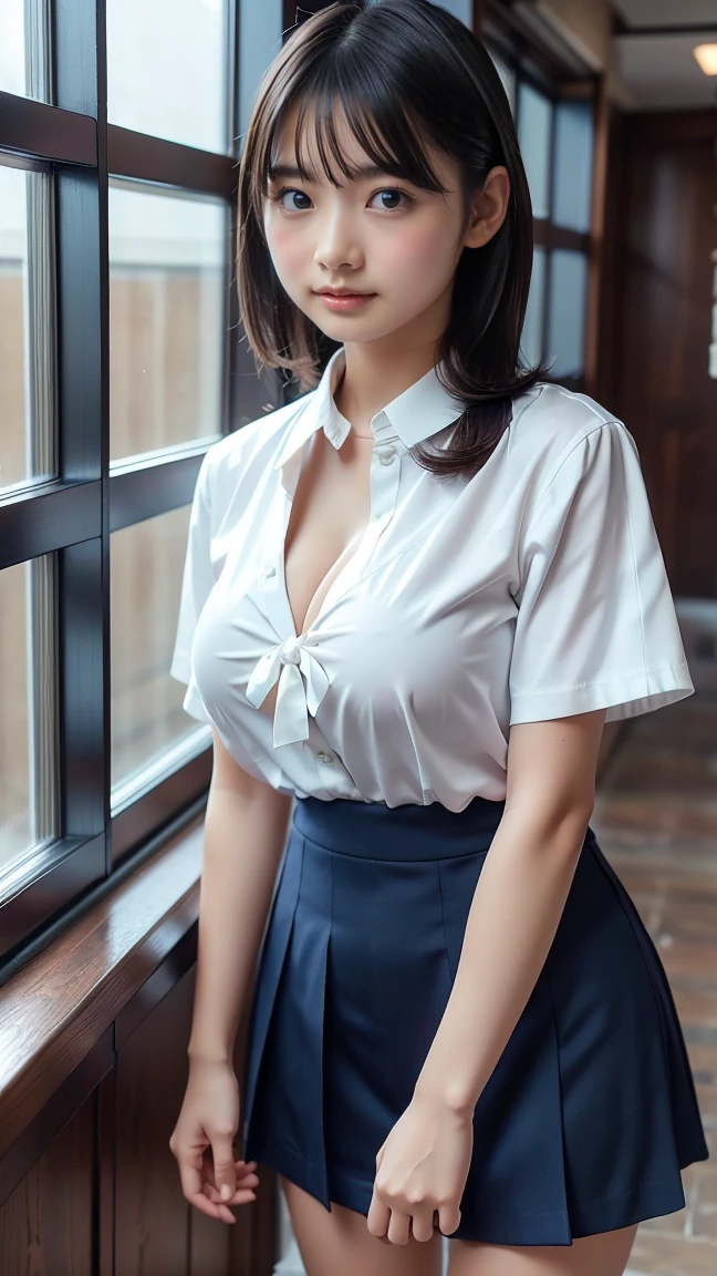 {(masutepiece) (8K High Resolution) (top-quality) (ultra-definition) (A hyper-realistic) (a beauty girl) (Raw photography) (Photorealsitic) (The most beautiful face) (perfect bodies) (Five Fingers) (9th class) (sixteen years old) (Korea person) (full body Esbian) (one girls) ((short chestnut hair) (Body and face without defects)} {(cheng xiao) (Small round face) (Perfect high nose) (Perfect big eyes) (Beautiful double eyelids) (Staring sexily at the camera)} (underground room) (Bright lighting) ((Being in a dark classroom)) ((srestrained)) ((Hand flail, fetters, gargantilha)) ((BDSM)) ((Arms turn back)) ((Bind your wrists with a rope)) (((Sit on the ground))) ((Bind your ankles with a rope)) (((Drenched Japan Uniform、Button shirt with collar、Wet Short Pleated Skirt))) (((Shy))) (((Blushing))) (((breasts focus))) (((breasts focus)))