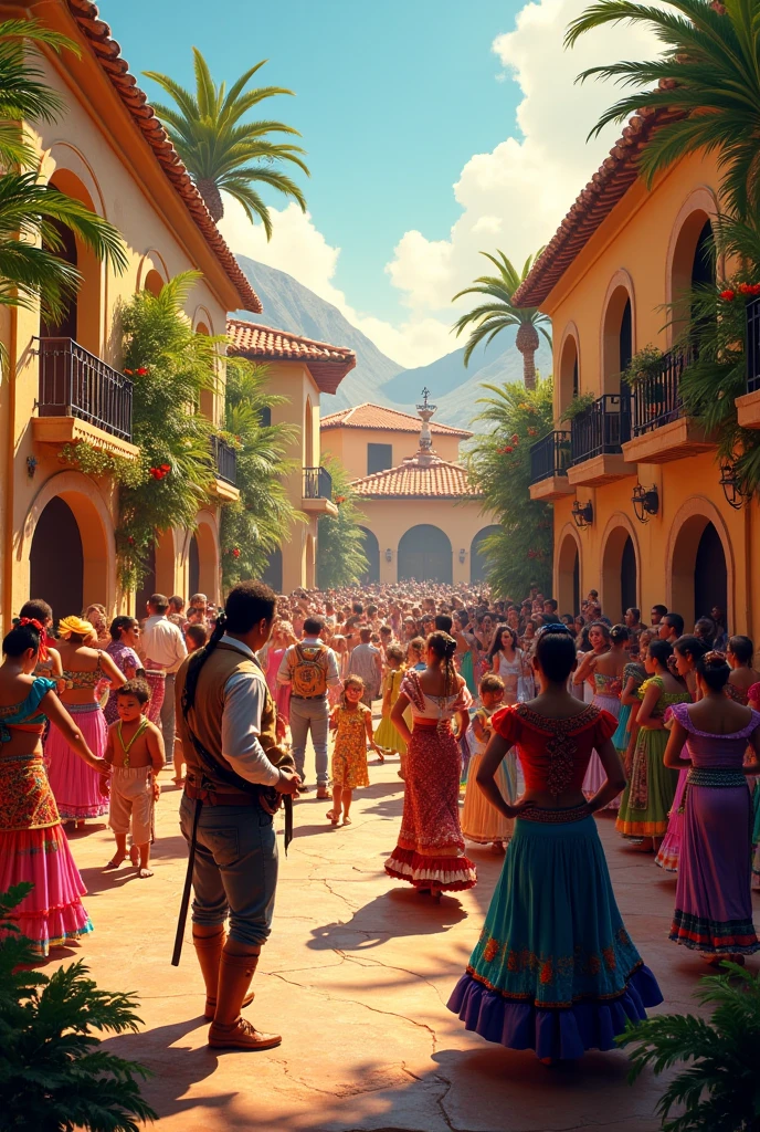 Try to make the stage look more Latin American