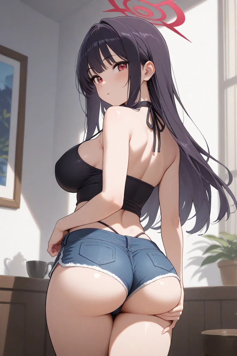 （Highest quality）,（masterpiece）,Cute Girls,Perfect breasts,Perfect Ass,20-year-old,Sensual look,Swimwear,Perfect body,Round Breasts,Soft lips,sweating,Black Hair
