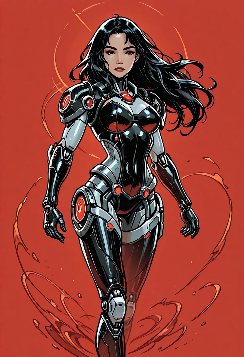 (detailded illustrations,Very detailded and precise drawing,Delicate lines drawn with rhythm,Realistic texture expression),[main line drawn in color],(Fantasy world battlefield background [burning castle]),((robot girl)(Cavaleiro Vermelho[muscular][[METALFACE[lenticular iris]]])[WEAPON MACHINE[Princess Knight]]),[[corinthian helmet]][Red Dragon Armor[scaling][embroidered cloak]],[Crimson dragon pattern],[using a sword as a weapon],[[Giant size of the mobile weapon][Mechanical science fiction]],((Beautiful metallic red armor)),(Complex and beautiful decoration [Dense detail]),[transparency],(Precisely drawn face)[完璧な目のdetailded(Beautifully detailded iris)[eyes like jewels]],[Long and beautiful eyelashes],[Precision drawn hair [美しく艷やかな髪のdetailded]],(完璧な手のdetailded [Beautiful fingers without damage [nails beautiful]]),(Perfect Anatomia(perfectly balanced proportions))[[full - length portrait]],[Optimal color coordination(accurate simulation of light and material interactions)],([Precision detail](detailded,High definition)),[Visual art that tells a story].