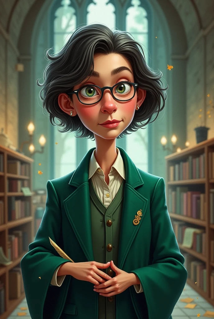 Caricature of McGonagall younger 