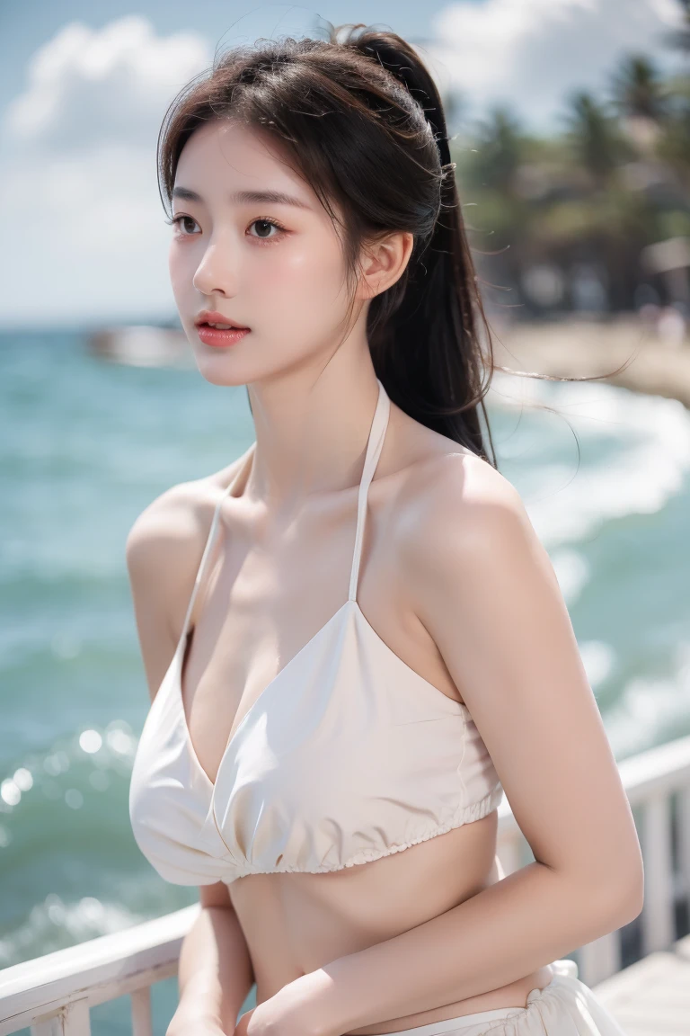 (Highly detailed CG Unity 8K wallpaper), (巨作), (Best quality), (Super detail), (best illustration), (Best Shadow), (Photorealistic:1.1),(PureErosFace_V1:0.5),(Taiwanese cute girl),(Taiwanese Sexy Woman),,Real human skin, Lens flare, Shade, Backlight,Lotus pond,Under the lotus,Under the lotus leaves,(Depth of field),(Natural light), filmgrain,((A girl with))),The ultra -The high-definition,(Detailed eyes:1.4),Brown eyes, Seductive smile,kawaii,(solofocus),(Black hair),((Princess Cut Long Hair, Low Braided Ponytail))(Chinese hair accessories)))(See-Through Grey Hansou),(See-Through Gray Chinese Tan Costume Cloak)))((( Huge and drooping breasts)), (((Cowboy shot)), (Close-up) Blurred background, 18 years old, (((solo)), (Shiny skin), cutea, wearing a diamond necklace, (watch audience), (Look at the front), (smile512:0.1), (Night), (Big)), (nomake-up), , (Wet), (full of sweat), With his mouth open, (squinting: 0.5), (showing niples), ((Small areolas)),