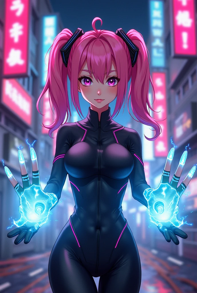 dark eye shadow,shining eyes,beautiful young fitness woman with , in a gym wearing May with black pantyhose, tight white and purple gym jacket. standing alone,hair horns,glowing purple eyes,Evil smile,legging preto ,labiaa,dark eye shadow,shining eyes