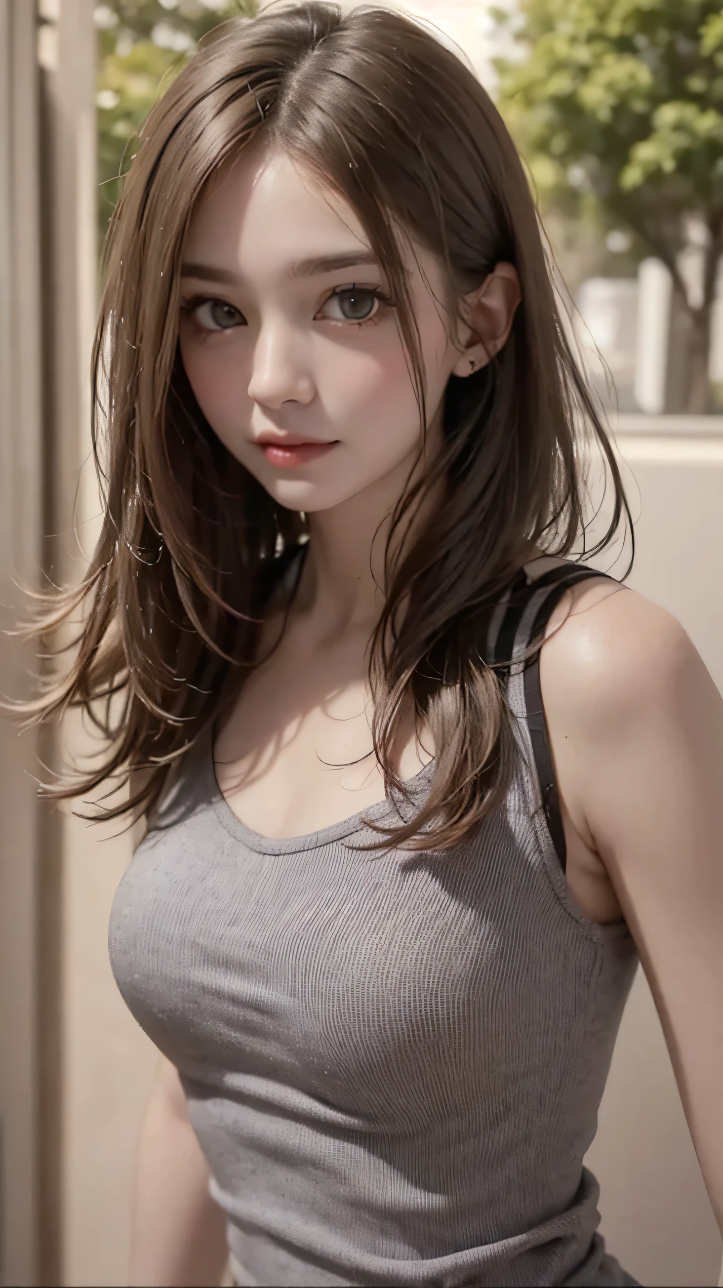 El Forecine 28 years old、long hair、light brown hair、brown eyes、officeカジュアルスーツ、office、Material、see through、think、analyze、computer