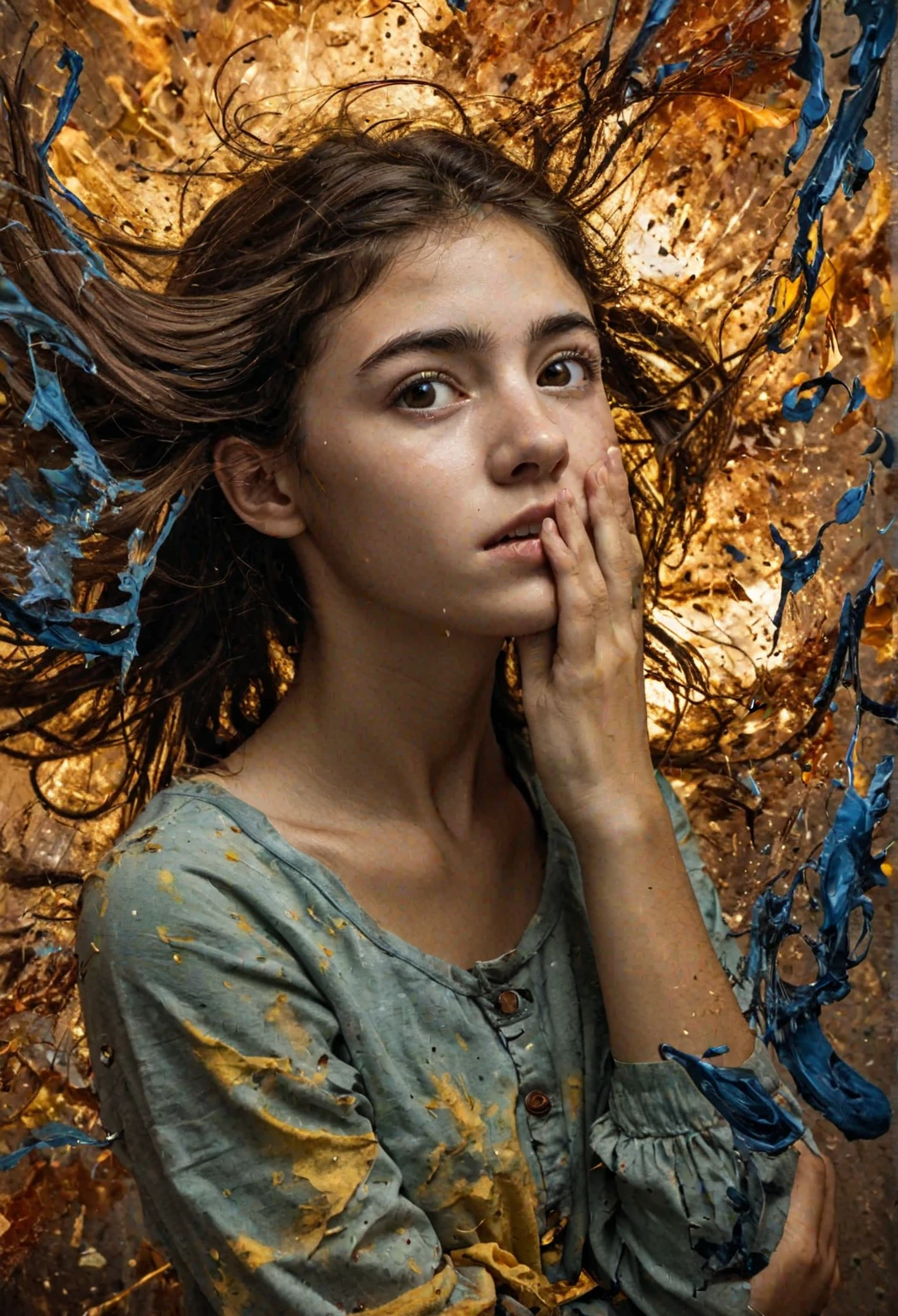 abstract artistic photograph of an 18-year-old girl that crushes the soul, esguio, admiration, sonhando, Fascinante, Fascinante, alarmed,