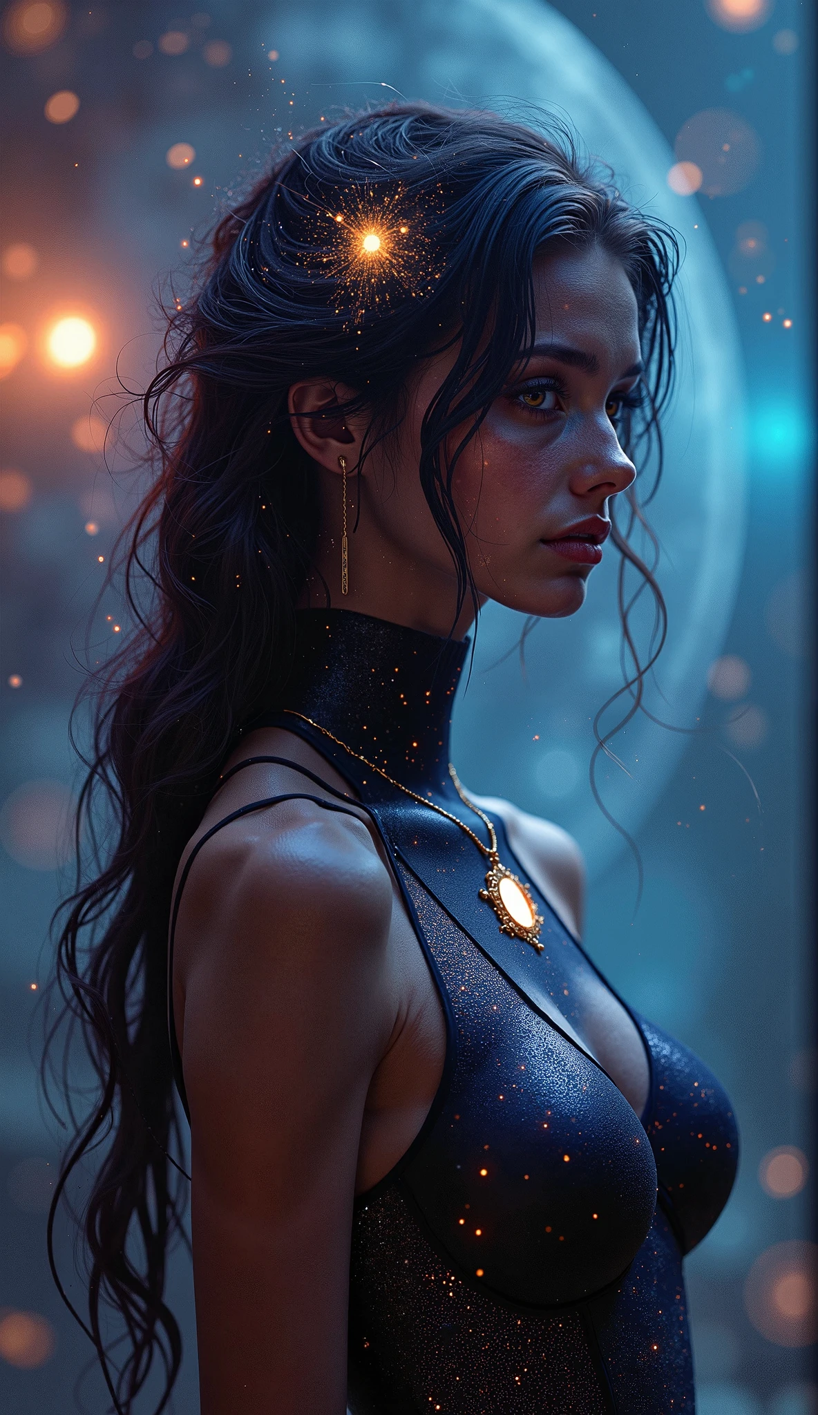 (masterpiece , отличное качество , mirror , Cinematic experience , insanely detailed , absurdress) , 8 k , wallpaper , ( ray tracing ) , (1 female) , (Astral body:2 . 0) , (pretty face) , ( Mysteriously glowing eyes :2 . 0) , ( radiant skin :1 . 3) , ( Casual hairstyles ) , ( extra long hair :2 . 0)BREAK , (Ultra-tight bodysuit with space-themed design:2 . 0) , BREAK( Satanic attraction :2 . 0) , ( Mysteriously glowing eyes :2 . 0) , (big breasts) , (sexy hips) , (ФункциSheльный) , (  voluptuous) , (front:2 . 0) , BREAK(whole body:2 . 0) , (look at me) , (detailed arms:2 . 0) , (Beautiful female hands:2 . 0) , ( portrait of a goddess ) , (The Sixth Sense) , (kaleidoscope) , (trans) , (The concept of meditation) , BREAK(She&#39 ; s slowly floats in space:2 . 0) , (Astral Light:2 . 0) , (body , covered in a psychic aura:2 . 0) , ( super sexy :2 . 0) in fiery color