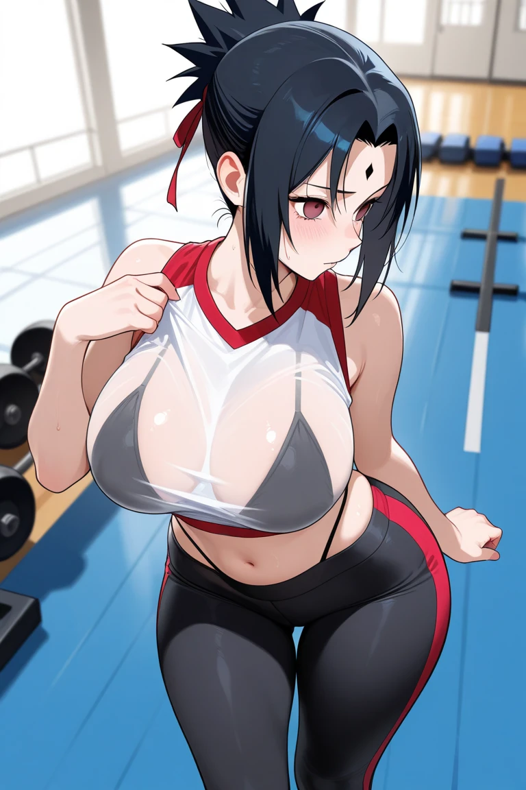 Japanese women,Black Hair,Short Bob、Visible nipples、Large size breasts、J cup breasts、Painful face、it hurts、forward leaning posture、Women urinating、incontinence、Sports Bra、On all fours、Spread your legs、Electric shock、white milk