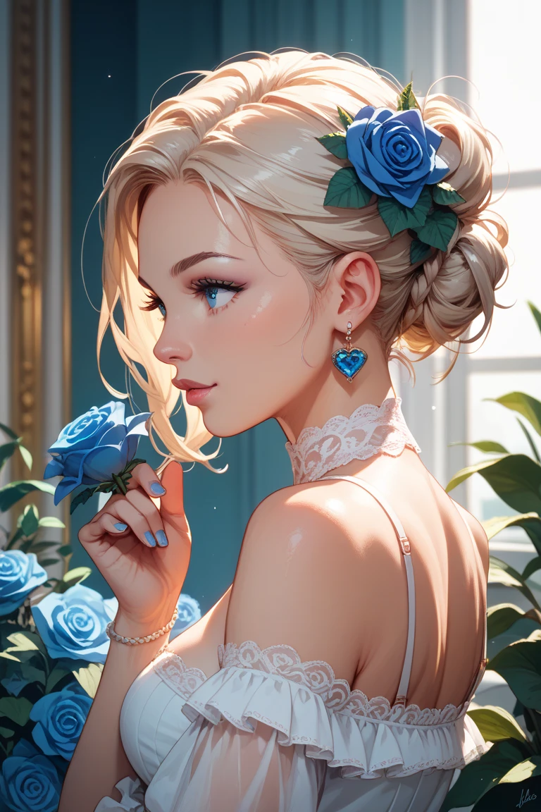 comics　What is Velvet Blue Rose's hair　profile