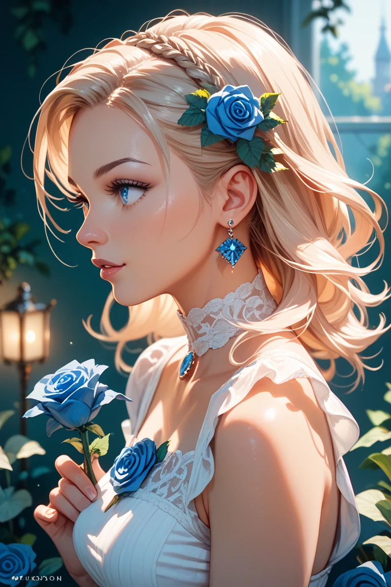 comics　What is Velvet Blue Rose's hair　profile