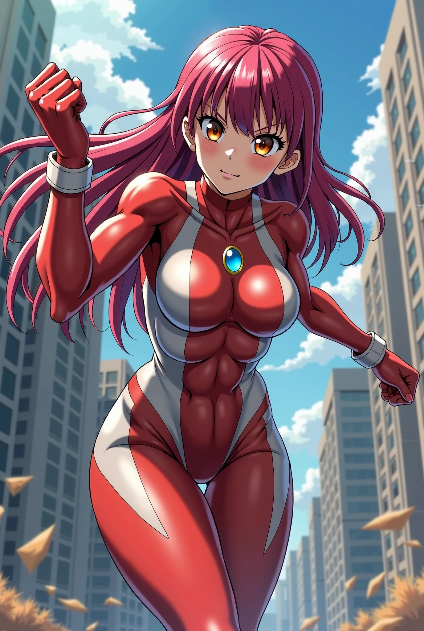masterpiece, highest quality, alone,looking at the viewer,anime style,1 girl,
anise 2, ((tear out the purple bodysuit)),Moderately_hair,brown eyes,smile,(big breasts, beautiful curves, of small nipples, Realistic and beautiful shape, very small areola, accurate and detailed),cleavage, (Appearance:1.6, very accurate and realistic),Lewd seductive pose lying down, The legs are spread out in an M-shape., Show off your crotch to the viewer, make photos real,