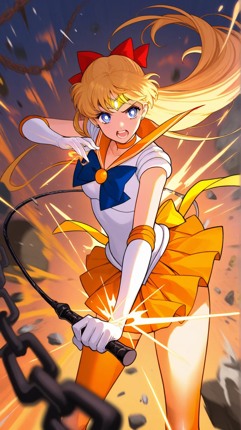 Sailor Venus in battle