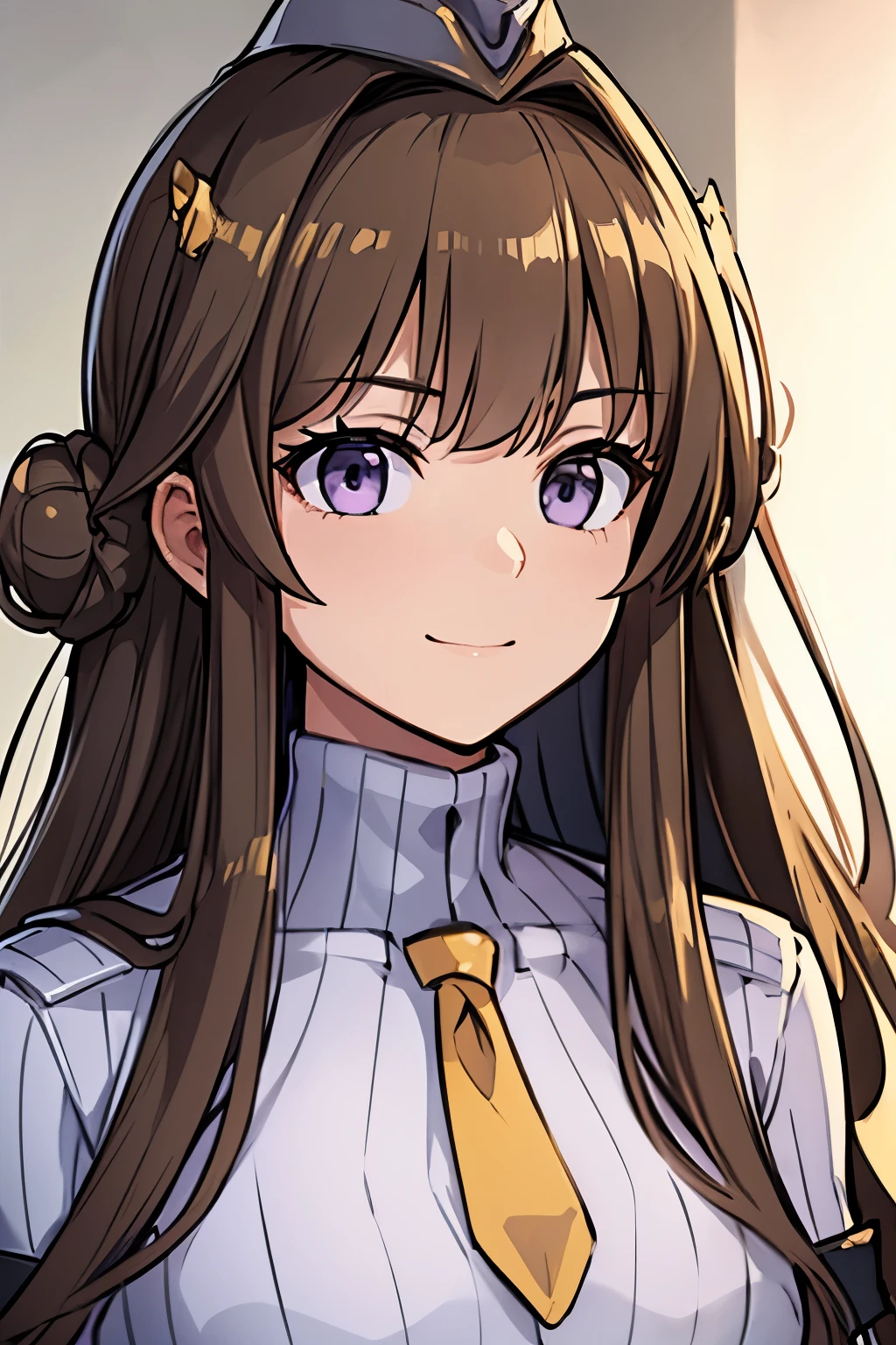 masterpiece, highest quality, (highest quality), (best illustrations), (high resolution),8k,face close up,on the bed, {{{masterpiece}}}, {{{best quality}}}, {{Super detailed}}, {{very delicate and beautiful}},smile,black DOLLSUIT,DOLLSUIT,{{{best quality}}}, {{Super detailed}}, masterpiece, highest quality, (highest quality), (best illustrations), 8k,{{{masterpiece}}}, {{{best quality}}}, {{Super detailed}}, {{{best quality}}}, {{Super detailed}}, face close up, kongou, ahoge, brown hair, double bun, hair bun, hairband, headgear, long hair, (purple eyes:1.1),