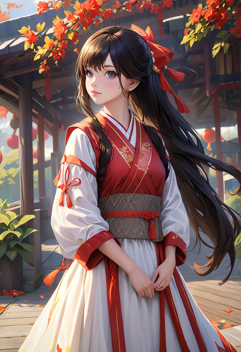 1 Girl Standing,  please take a close look at viewers ], detailed, realistic, have ?????, Age 27, long hair