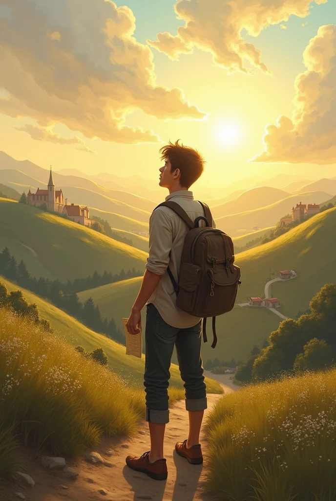 A young man wants to travel and leave his family