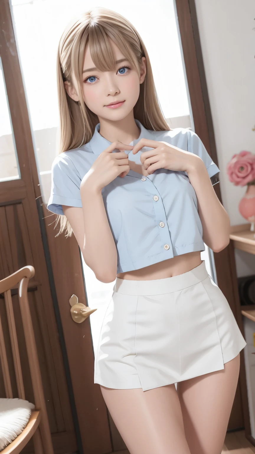 [Shiny , 非常beauty, Shine mysteriously, light blonde [silky hair、 long hair tangled around the body、Sexy Scandinavian beauty、beauty cute baby face Shining hair dancing in front of face Cute sexy little beautiful face、 long , [silky bangs that cover the eyes、 Hair on eyes 、片 Hair on eyes 、hair between eyebrows、両 Hair on eyes 、beauty, Bright, light blue eyes sparkle,非常beauty、very large eyes、 Her hair is long and straight, [silky, and cover her face.、 Sexy cute young woman 、school uniforms、小臉蛋beauty、beauty glossy skin with pure white、 Blush Luminous Styling 、round face、full chest、Shy yet cheerful expression、beauty breast shape,Very Fibrous Waist,beauty legs, completely naked