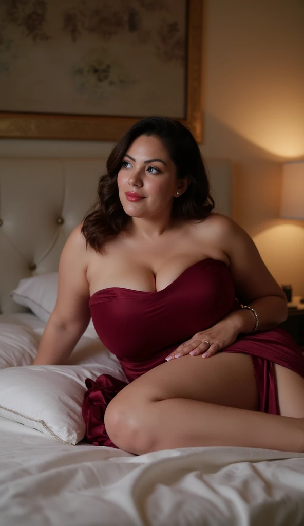 Bbw naked in the bedroom, body fat and sexy
