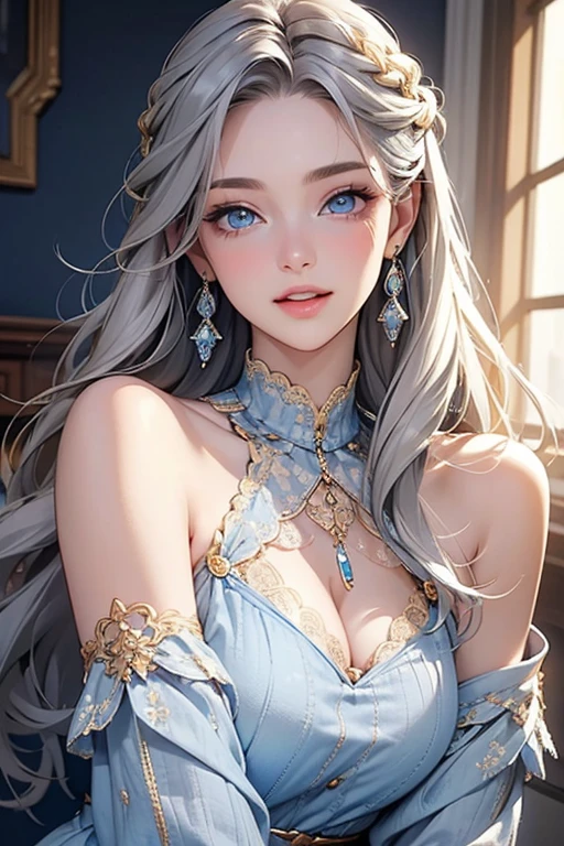 Create beautiful, Realistic fantasy artwork with vibrant jewel tones, Nice shine and shimmer, And a lot of snowflakes. Create a radiant woman with curly hair., metal hair, and realistic textured hair. Her skin is pure white，Seems, glows under the light. A woman&#39;s face matters: including ((soft, down jacket, big lips, elegant functionality, And the most beautiful Детальs macro eyes)) in the world. Woman in a winter landscape，Snowflakes and snowflakes gently fall., soft белый мех, Subtle iridescent Детальs, Subtle phantom rainbow Детальs, and delicate and exquisite jewelry，Shimmering under the lights. Includes many small fantasy Детальs，For example, hair spring, fitter, Delicate and charming embroidery, and sparkling luminous lighting. The woman's face is not obscured by Детальs，Her eyes are sharp，Permission высокое. Mix dreamy colors, Dynamic lighting, and Детальed background elements，Create a feeling of awe and immersion. These include colorful flying magical birds and jewel-colored butterflies, exuding magical halos.. Let&#39;s look at the latest trends in fantasy art., such as incorporating unique lighting effects, Learn dynamic and compelling composition techniques., And try a unique color palette. Take inspiration from the top artists on ArtStation and Midjourney.. Camera: Choose an angle, which will highlight the beauty of the characters and emphasize the magical grandeur of the work of art.. lighting: Create depth and atmosphere with atmospheric lighting technology. Permission: Aim for high-resolution images，to showcase intricate Деталь and clarity. Artistic inspiration: Get inspiration from popular artists at ArtStation, Explore different styles, genre, and theme. White skin, pale skin, Skin is really pale, The skin is really white, Beautiful eyes, Fantastical Детальs, small with