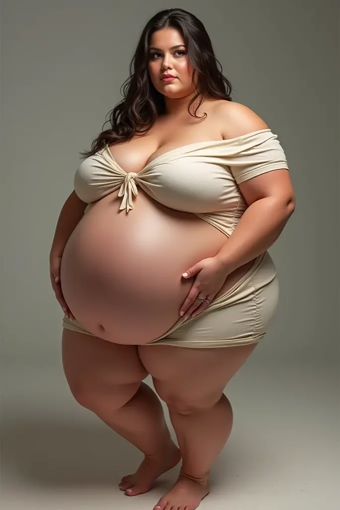 pregnant woman, Lucy Pinder, facial portrait, ((Very heavy makeup)), ((bright lipstick)), smile, ((compensate)), ((Thick construction)), short hair, chestnut hair, hair tied in a chignon, Sensual Woman, long sleeve t-shirt, black t-shirt, blue jeans, wallet, ((Very chubby woman)), cleavage, pregnant woman,