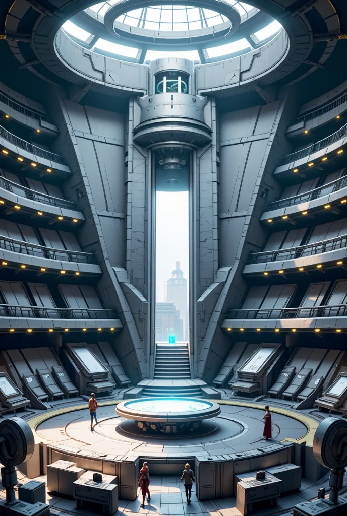 design of a closed technological coliseum