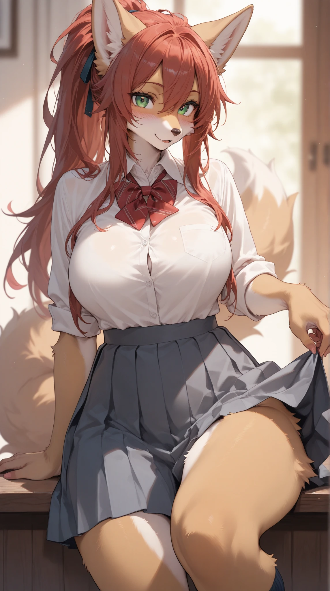 beautiful lights and shadows, ambient light, ultra detailed fur, volumetric light 4K, 8k, uhd, worried expression, tears, yelling, (feral cat:1.4), cute face, heavy makeup, eyeliner, earrings, large breasts, (paws:1.3), (wearing blouse and skirt:1.3), (four legged:1.3), on four legs, legs for arms, (quadrupedal:1.5), thin, redhead, freckles, red collar, on tree lined road, full moon, midnight, starry sky