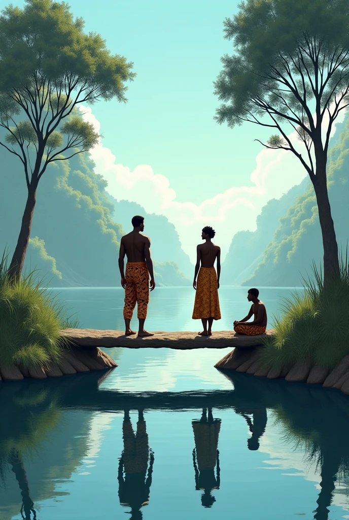 Imagine two Africans who are at the end of a bridge on both sides 