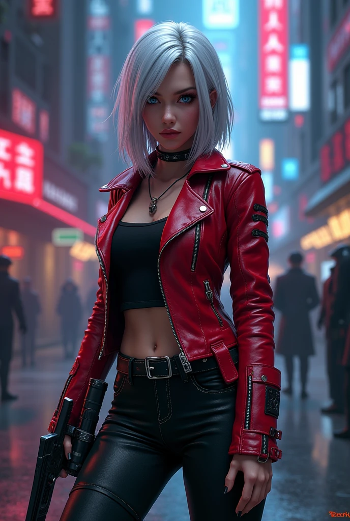 She makes a female vtuber that looks like Dante from Devil May Cry