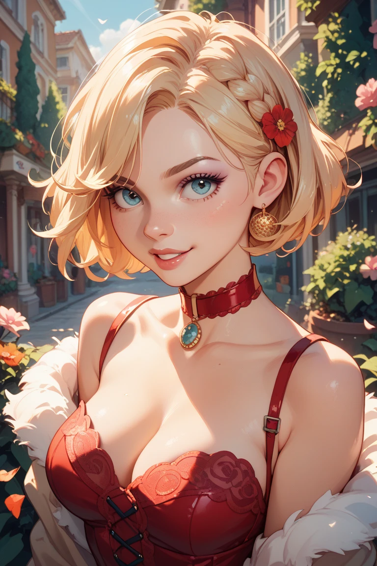 Blond Bob Girl Pixar Style