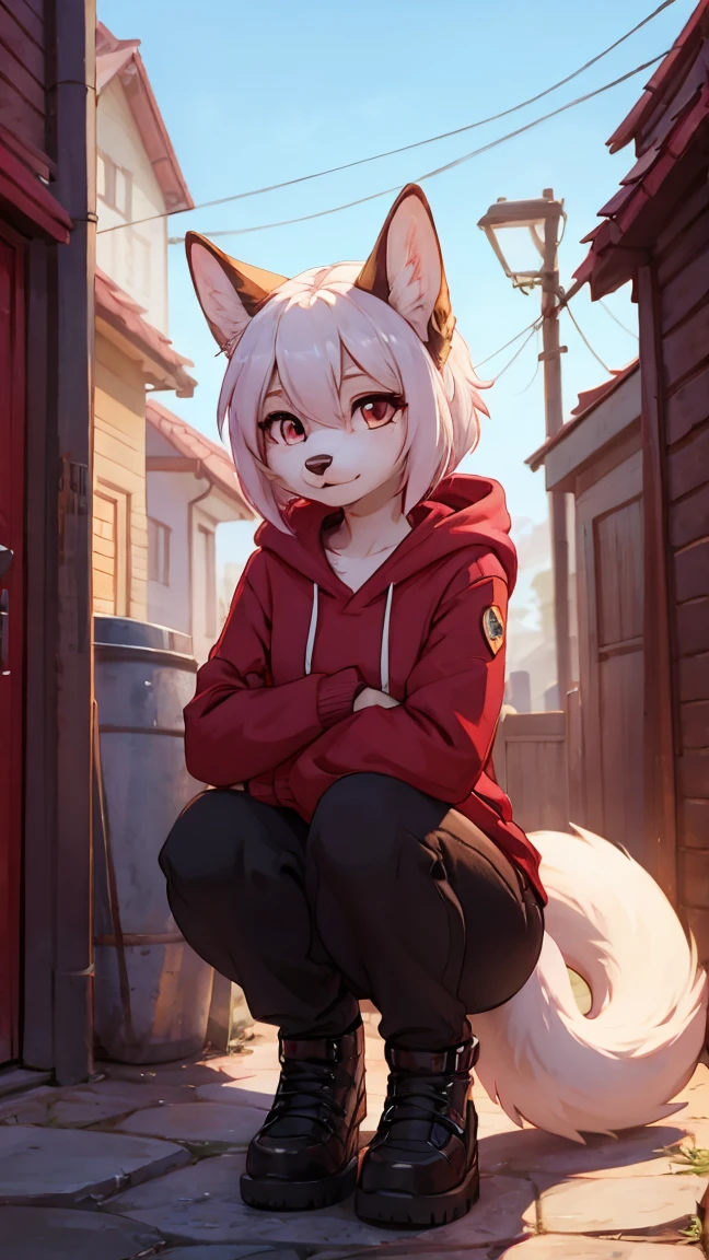anthro boy cat, long hair, cat tail, solo, furry, furry boy, 1boy, :3, cat smile, (girly, young, gray fur, gray body, blue eyes, gray hair:1.2), (panties, green sweater), (detailed background, park, day, summer, gray background), pose, bow collar