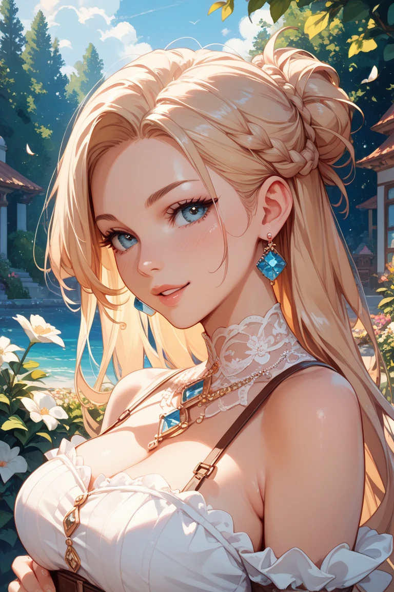 (Photorealistic:1.4), (Masterpiece, Sidelight, Fine Beautiful Eyes: 1.2), Masterpiece*Portrait, Realistic, 3D Face, Luminous Eyes, Glossy Hair, Glossy Skin, Alone, Embarrassing, (Epigastric), Black Underwear, Blonde Hair,