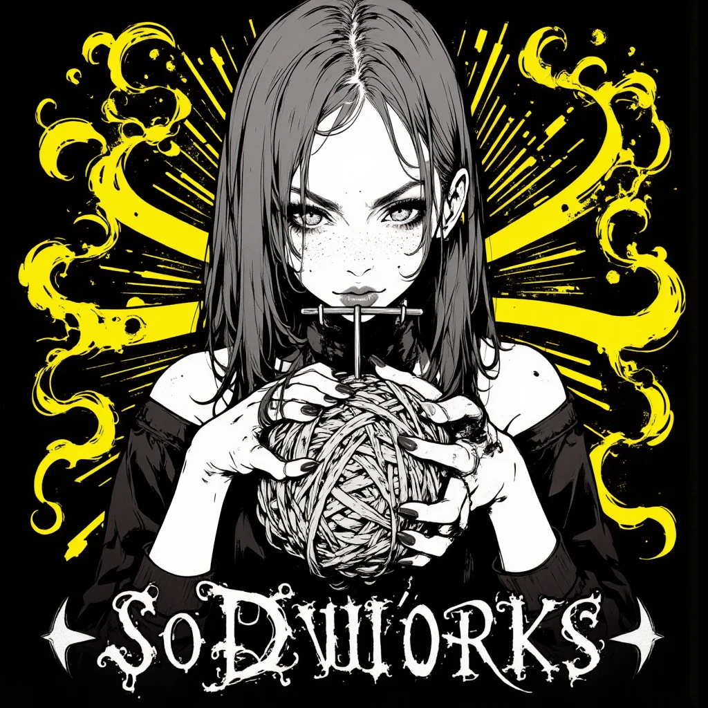 Mean Punk Girl, Parade, holding up slogan, text "No Work", (masterpiece, best quality, Professional, perfect composition, very aesthetic, absurdres, ultra-detailed, intricate details:1.3)
