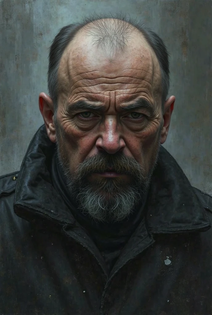 Lenin in the dark age, with an approximate realistic face