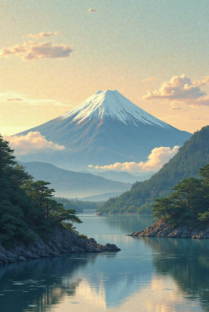 Draw Japan's Mount Fuji 