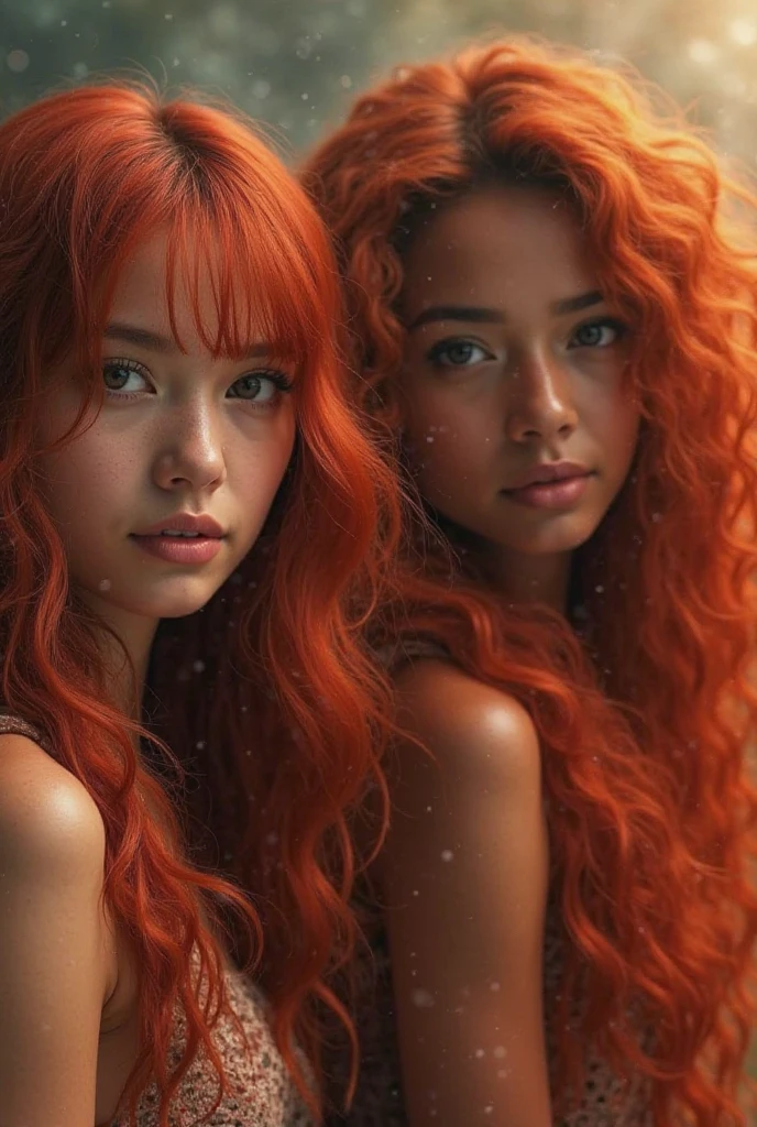 10 year old CHILD girl with red hair and jewelry posing for a photo, very long wavy fiery red hair, orange skin and long burning hair, long curly red hair, bright long red hair, long red hair stream, fiery red hair, big wavy red hair, red hair and attractive features, red curly hair, flowing orange hair,  very long flowing red hair, flowing red hair