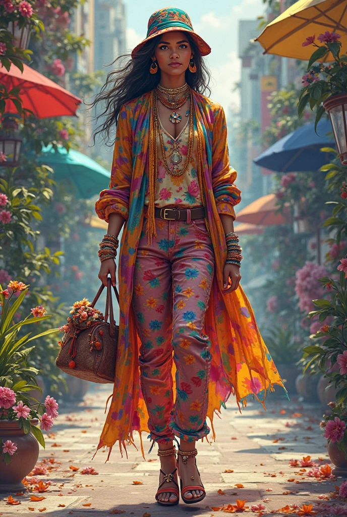 I want it to be very colorful and to go with accessories