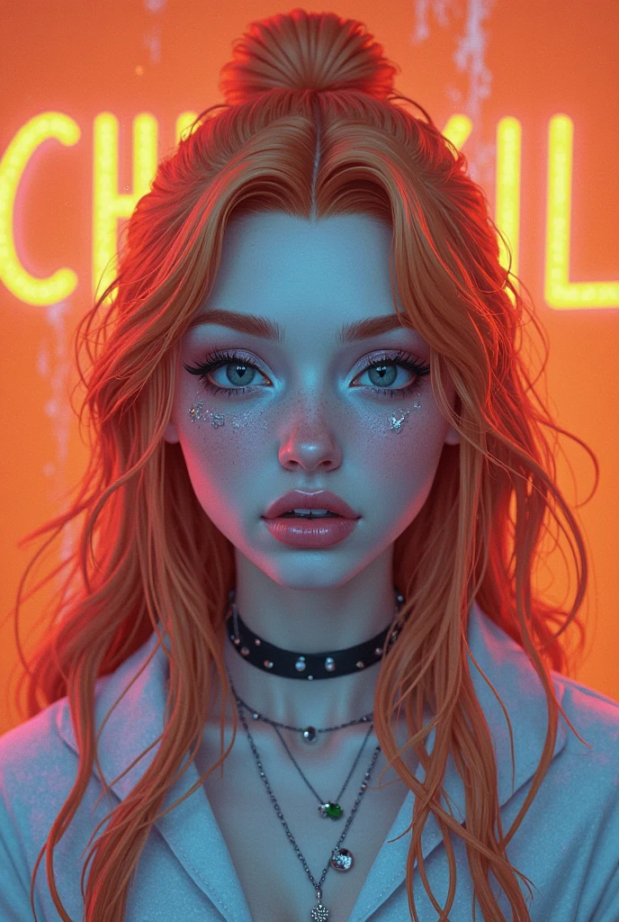 (insanely detailed, beautiful detailed face, masterpiece, best quality), pink hair, ultra detailed beautiful eyes, very long hair, looking at the viewer, giant tits, busty, glowing eyes, freckles, (red infernal background), beautiful detailed glow, a lot of glow, dominant personality, hyper-realistic, perfect hand, 1-demon solo, (masterpiece, extremely_detailed_CG, 8k_wallpaper:1.2) backlight, shadow, chain leash, chained, wearing spiked collar, open leather jacket in the upper body, showing boobs, demonic multitude of lights and glows, focus on tits, nsfw, naked, freckles, yellow eyes, drooling, yellow eyes, sharp teeth, open mouth, red horns, tongue, licking, saliva, fangs, tongue out,