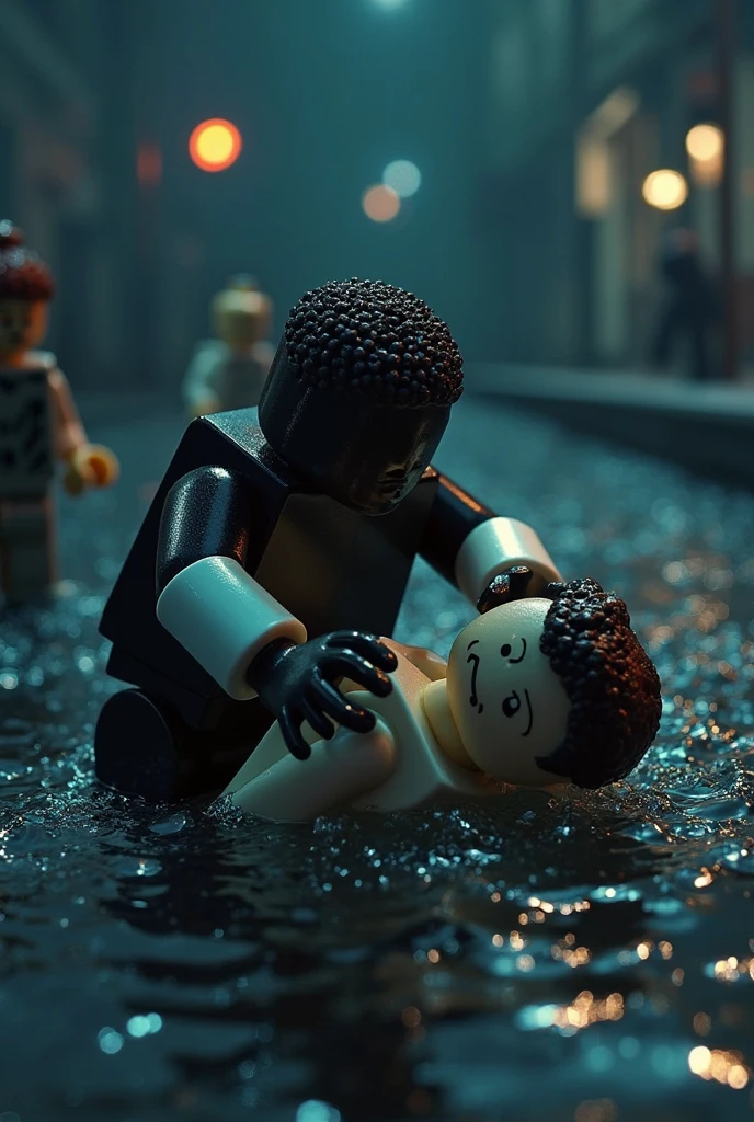 Black boy being born