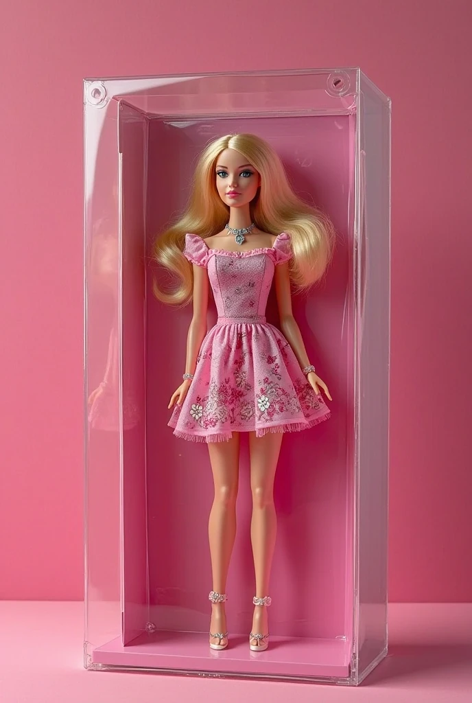 Create a jaw-dropping 3D masterpiece featuring the iconic BARBIE, highlighting intricat and vivid colors