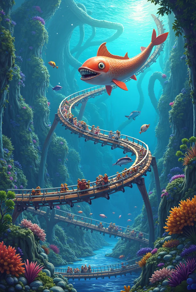 Do you have a rollercoaster in the shape of a fish 