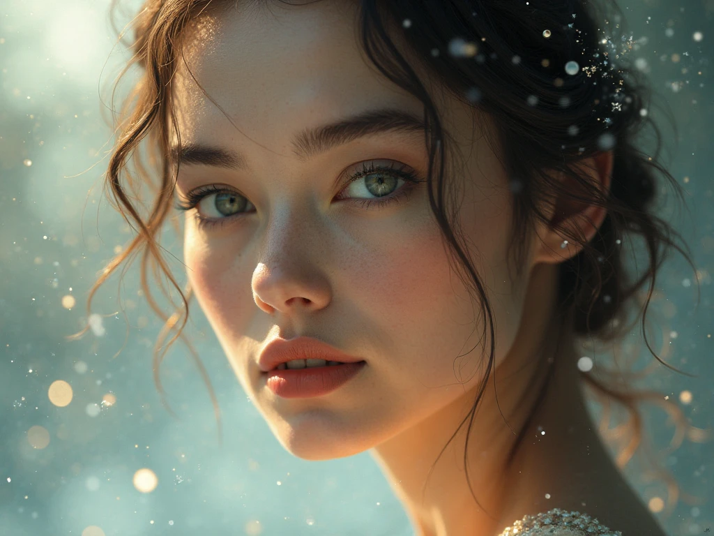 A beautiful woman with beautiful eyes