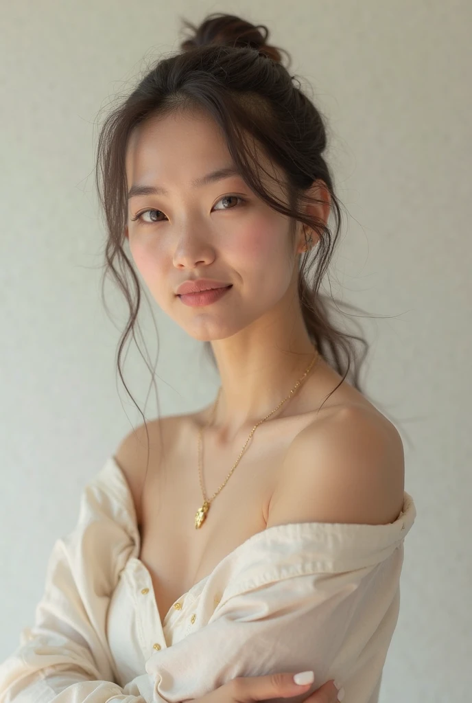 Dress up、(Photoreal:1.4)、(超Realistic:1.4)、(realistic:1.3)、 (gentle lighting: 1.05)、(Improve video lighting quality:0.9)、32K、 1 girl、20 year old girl、realistic lighting、Backlight、facial light、ray tracing、(bright:1.2)、(Improvement of quality:1.4)、 (Highest quality realistic textured skin)、fair eyes,Delicate and delicate features、 (tired, sleepy and satisfied : 0.0), close up of face, Basketball Uniform : 1.3, (Improve the atmosphere of the body line:1.1)、Glossy skin、porn star、korean idol、Nogizaka idol、sculptural idol pose、beautiful actress、neat woman、whole body, and spread your legs, big breasts, big thighs,
