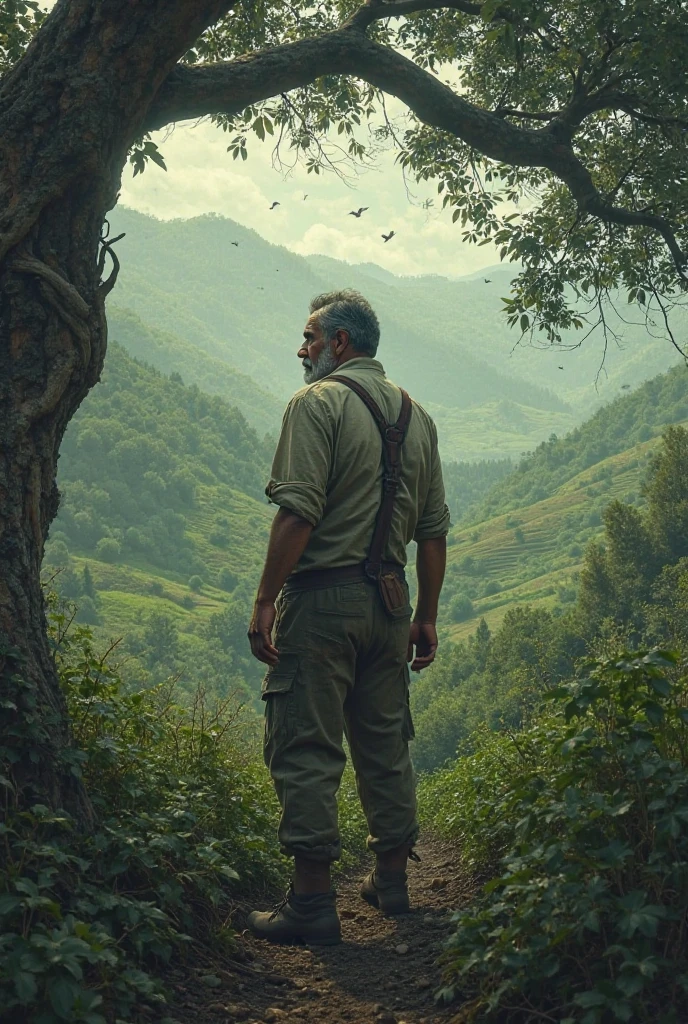 Nicasio Sangurima hears voices at his farm 