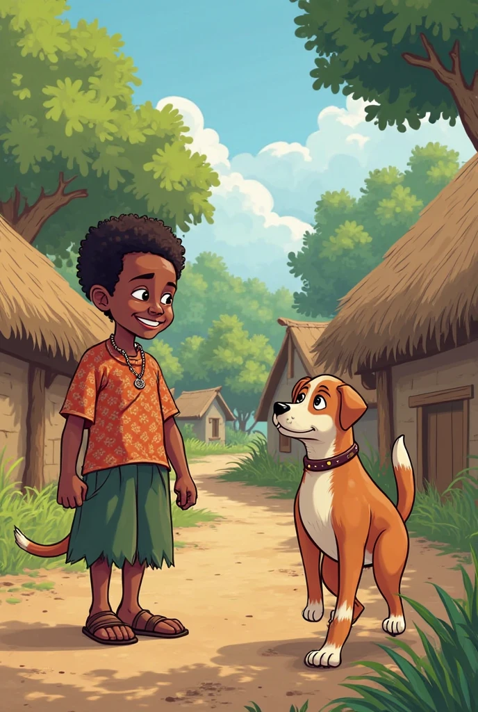 A poor Afro-Brazilian boy in a typical Brazilian house drawn by Todd McFarlane and Greg Capullo, he is wearing old and torn clothes, he is playing with a soccer ball and playing with his dog, a backyard of a typical Brazilian house in the background, brown dog typical of Brazil, the dog tries to bite the soccer ball, a soccer ball at the boy's feet, Robert Downey Jr Reference.., engine unreal, octane rendering, por Jacob Lawrence e Francis picabia, perfect composition, beautiful detailed intricate insanely detailed octane rendering trending on artstation, 8k art photography, photorrealistic concept art, soft natural volumetric cinematic perfect light, Bright dark, rewarded photography, artwork, oil on canvas, rafael, caravaggio, Greg Rutkowski, beetle, Beksinski, giger, beautiful perfect face with perfect face, with two large central incisors and visible gums, the detail, highy detailed, photo realist