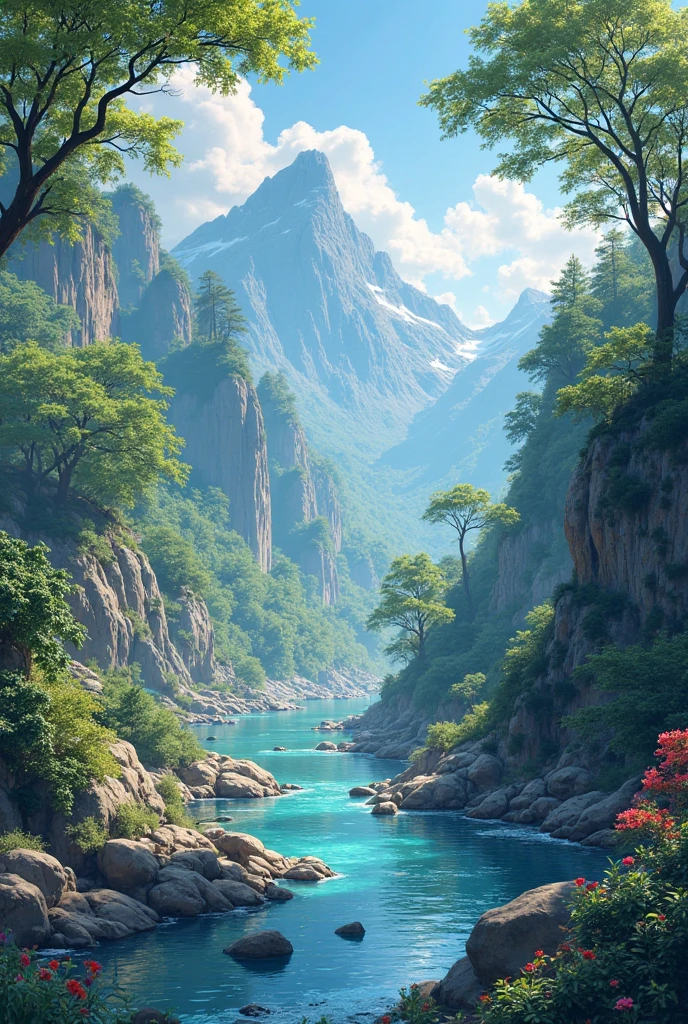 Natural beauty in art