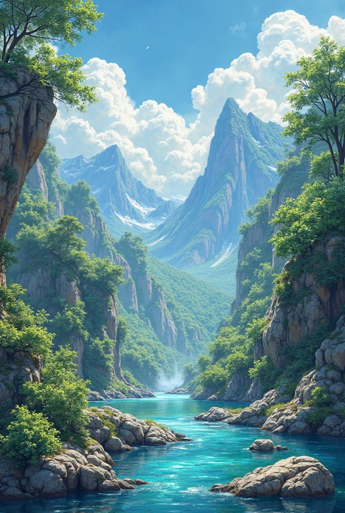 Natural beauty in art