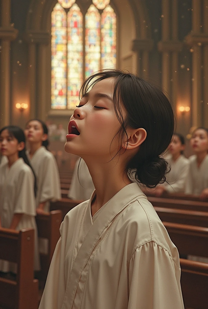 Create a girl in a choir 